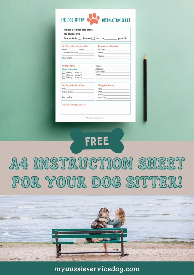 dog sitter information sheet